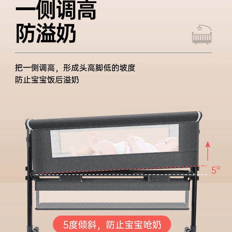 多功能便可折叠婴儿床可移动携式新生摇篮儿46床儿宝童宝床拼接大