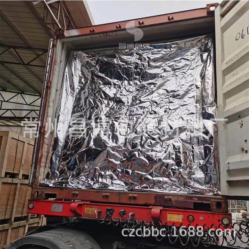 集装箱内衬 隔热铝箔气泡膜 集装箱隔热衬袋 冷链保温罩20-45尺