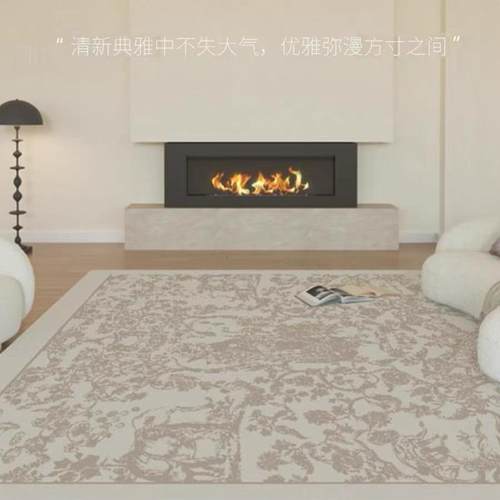 客厅地毯法式2024新款沙发家用卧室现代简约天津地垫