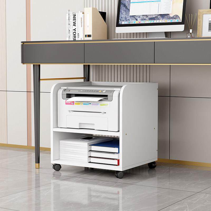 鑫惠声 桌下印表机置物架文件收纳层架主机托架子银行收银柜台柜