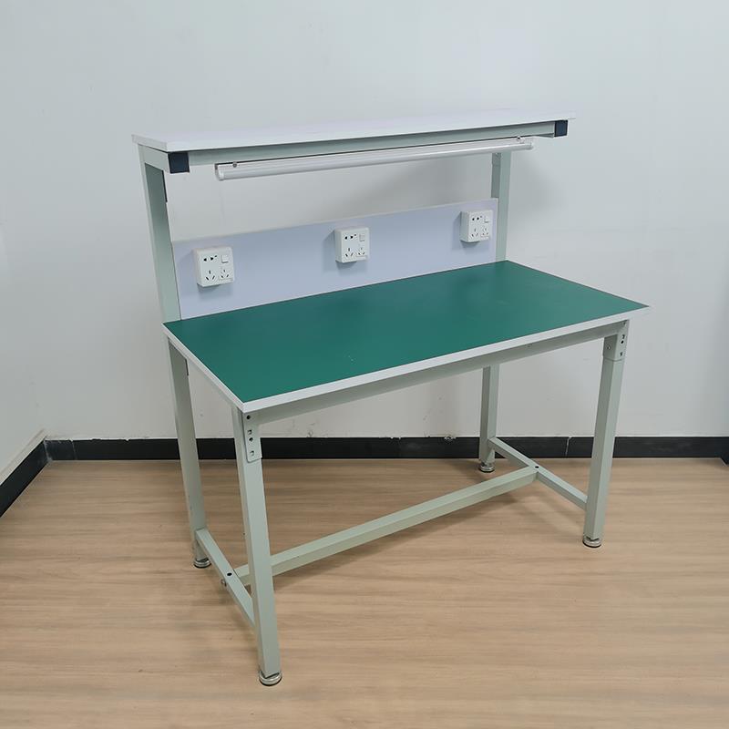 防静电线工作台检验台双层操作灯台手带机989维修桌子车间流水装
