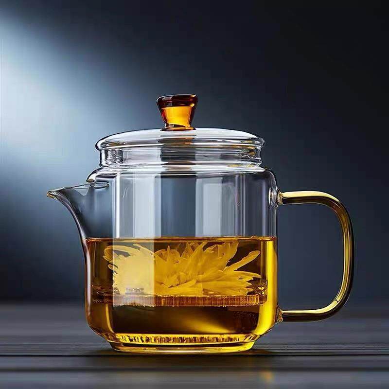 正和神奇泡茶壶耐高温玻璃煮茶器办公过滤功夫壶茶水分离花茶套装