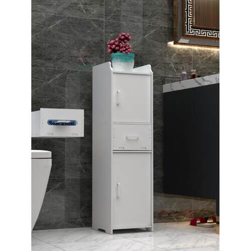 浴室缝隙储物柜落地式储物架浴室防水储物侧柜厕所侧柜厕所侧柜窄