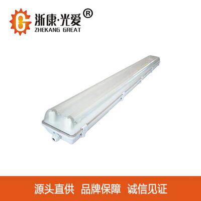 浙康光爱应急灯管2*18W厂房车间仓库冷库净化灯三防灯ledT8应急灯