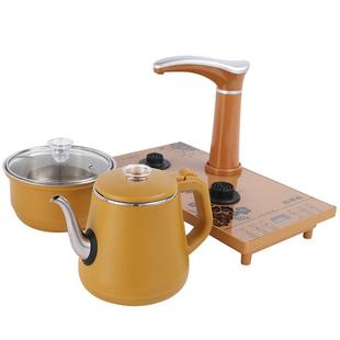 9WOR全自动上水茶壶电磁炉烧水壶茶具套装 煮泡茶壶抽水器茶盘镶嵌
