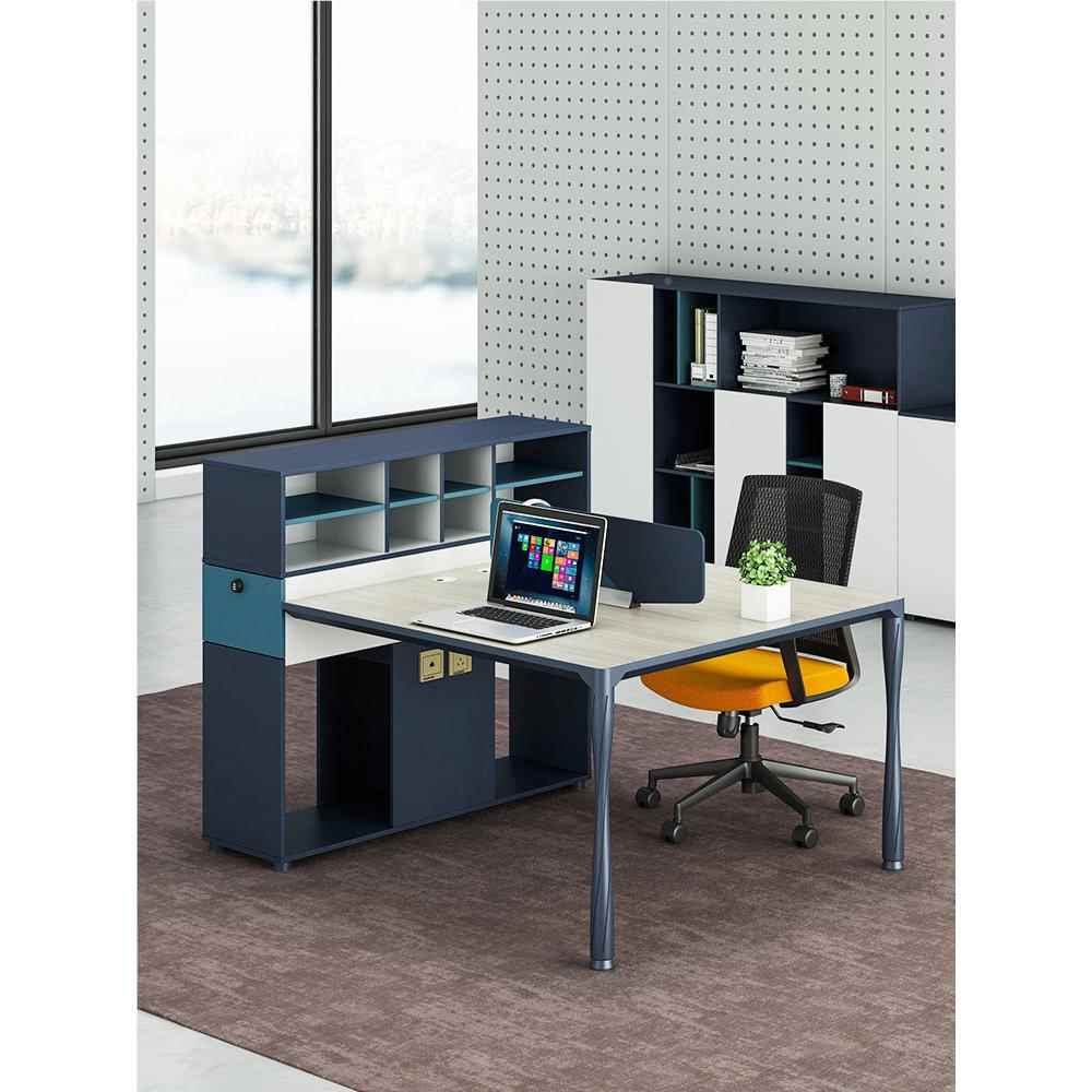 公简约现代办室工作位2//46人位电脑桌员办公家具职办公桌椅组合