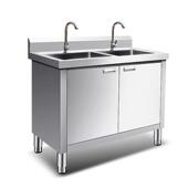不锈钢水池柜双池三池不锈钢水槽平台洗莱盆洗碗池厨房水池一体柜