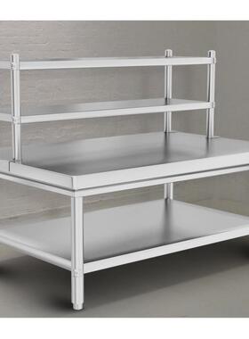 厚304不锈钢工切作台饭店厨房操作加台烘焙揉面菜桌子长形CKI定方