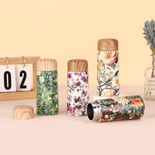 创意迷你316不锈钢口袋杯新款真空木纹盖保温杯户外便携随手杯