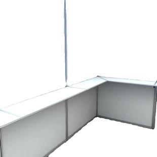 展会展示架标准摊位铝合金层板样品架展位展览支架布展八棱柱展架