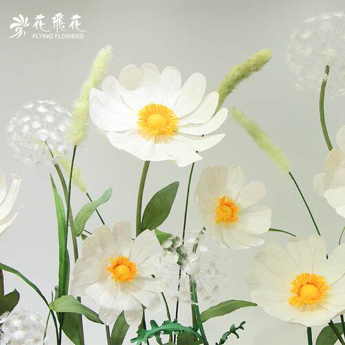 商场橱窗布置大型纸花雏纸菊手工艺花背装饰ZAQ景婚礼道具引路花