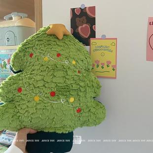 毛绒玩偶抱枕诞树麋鹿公仔床饰人上靠枕雪礼 高档INS圣诞节日圣装