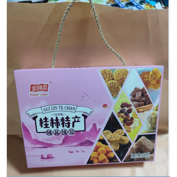 新疆包邮广西金顺昌450克桂林特产精品组合桂花糕雪花酥桂花酥姜
