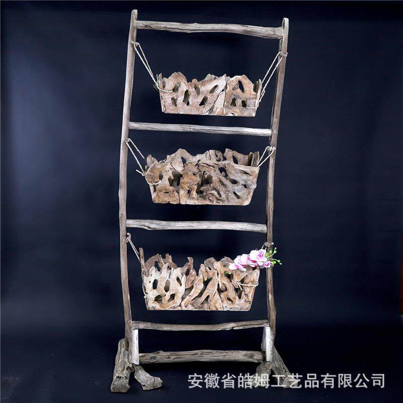 厂家销售手工制作木质工艺家具多功能木质挂勾树根装饰造型摆件