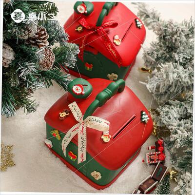 Christmas gift box storage box Piggy bank box candy bag