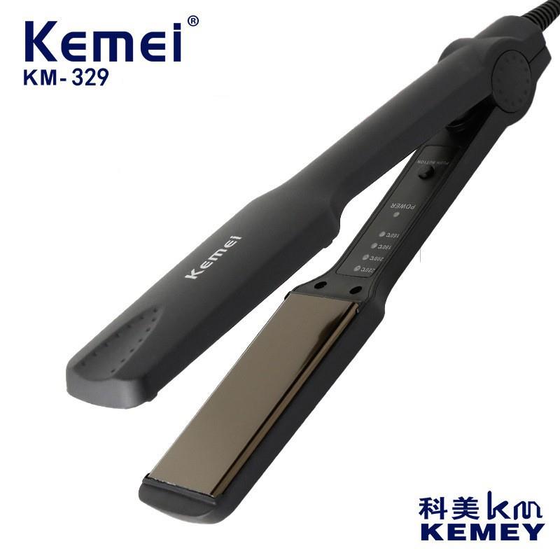 科美KM-329直发器夹板陶瓷速热恒温不伤发女拉直发板夹电夹板