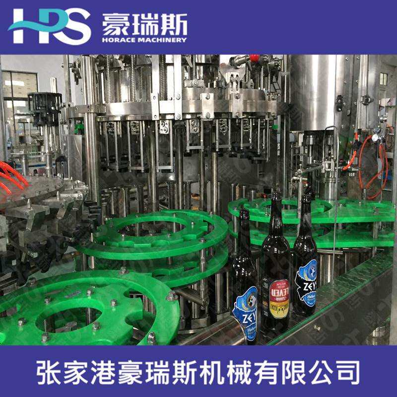 啤酒罐装生产线玻璃瓶含汽饮料生产线含汽碳酸饮料罐装机