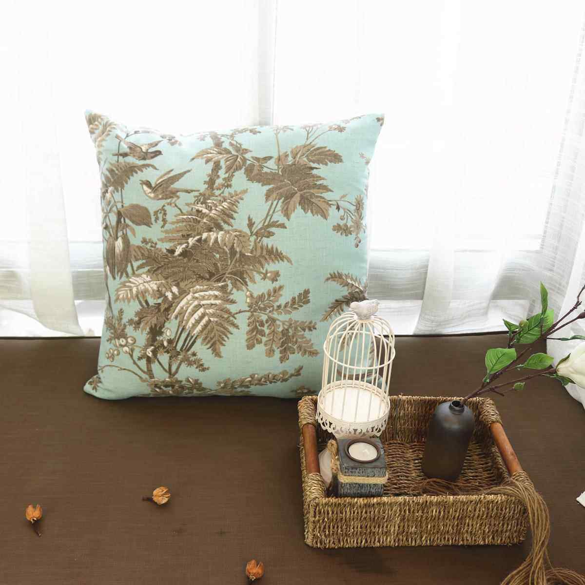 新款美式乡田园风格飘窗抱枕靠垫沙村发床头午睡芯学含生靠枕包邮