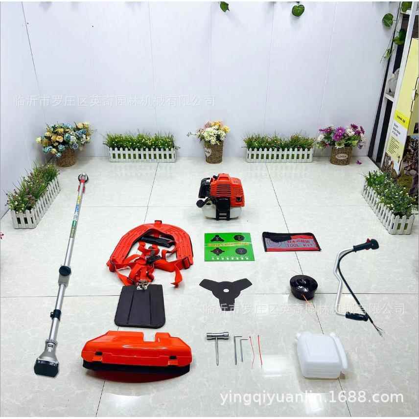 一体手把割草机 果园专用多功能锄草机汽油打草机割灌机除草松土