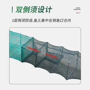 穹祺虾加重有结尾笼捕鱼河厚虾加鱼网鱼笼笼地网虾网有结龙虾螃蟹