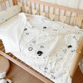 超软儿童安抚豆豆绒毯新生婴儿毯子夏季 空调被宝宝幼儿园被子 薄款