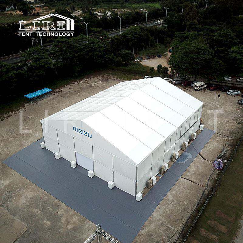 白色大型新品发布会篷房典礼篷房秀场晚宴活动篷房搭建丽日出租