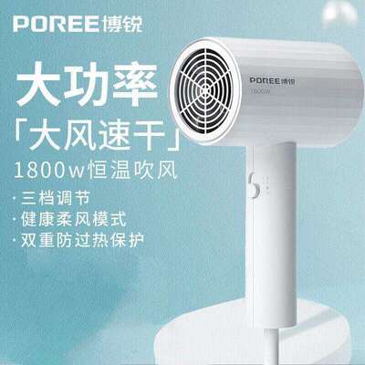 博锐电吹风机大功率吹头发学生宿舍家用1800W PH16271PH628