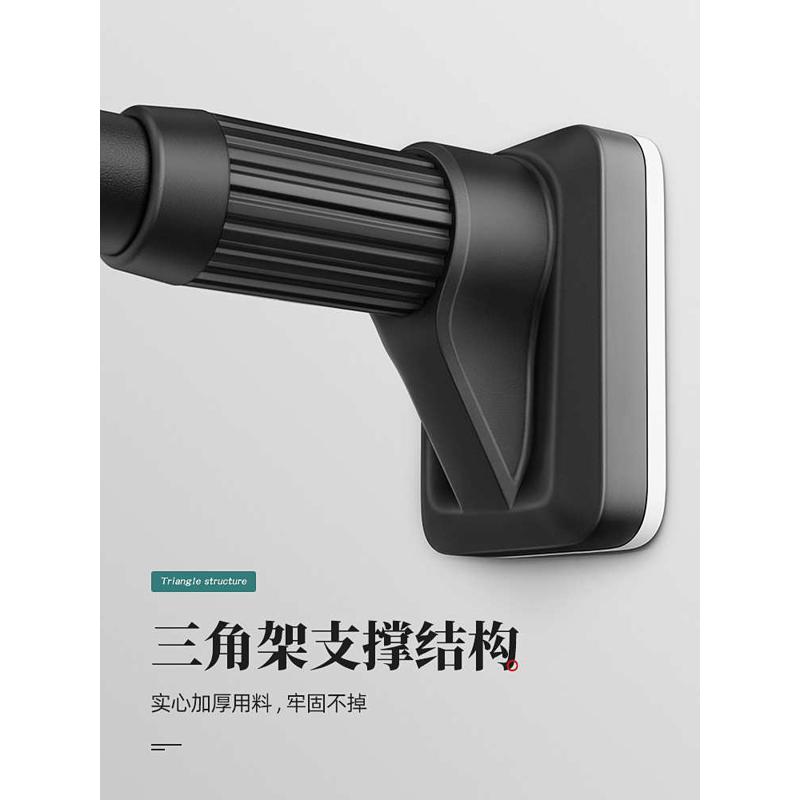 5DBJ批发免打孔伸缩晾衣杆窗帘杆挂衣杆卫生间撑杆支架晒衣5米超