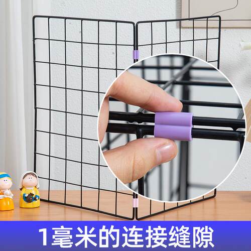 网格架多功能组合扣件塑料连接扣网片活页扣子铁网拼装塑料扣配件