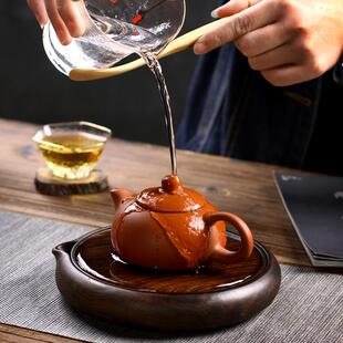 围炉茶储水壶承台隔热托茶迷你煮干泡小茶盘重竹壶茶壶承 小垫茶