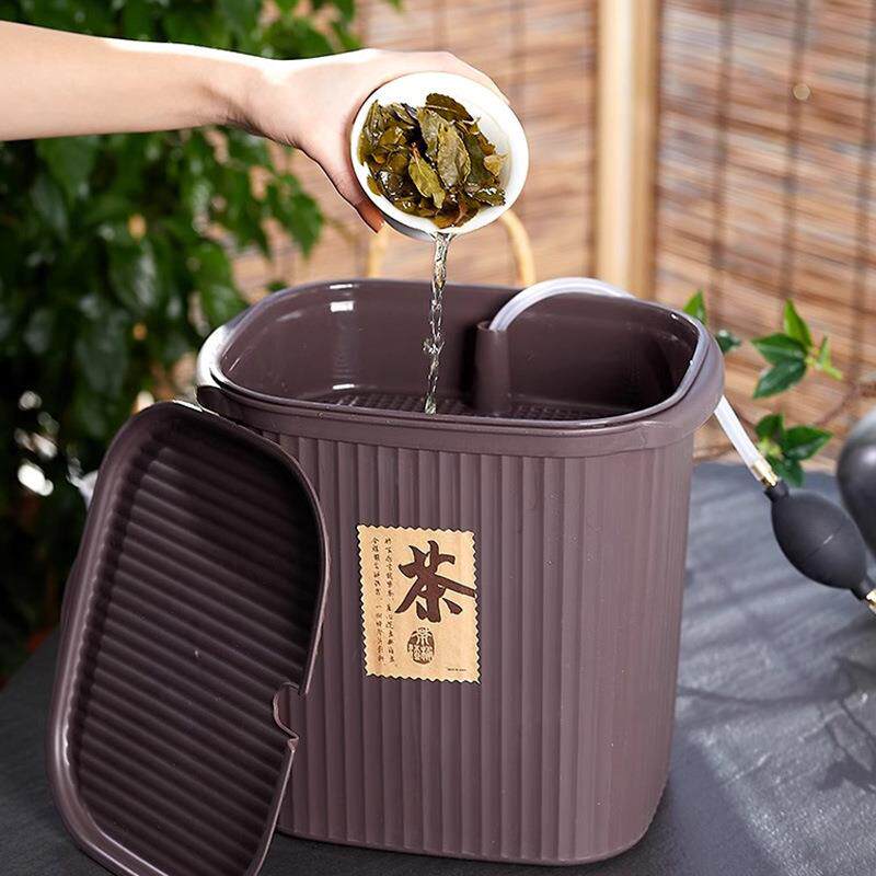 茶渣桶方形茶水桶废水桶大容量茶具茶几下水桶茶台垃圾桶家用