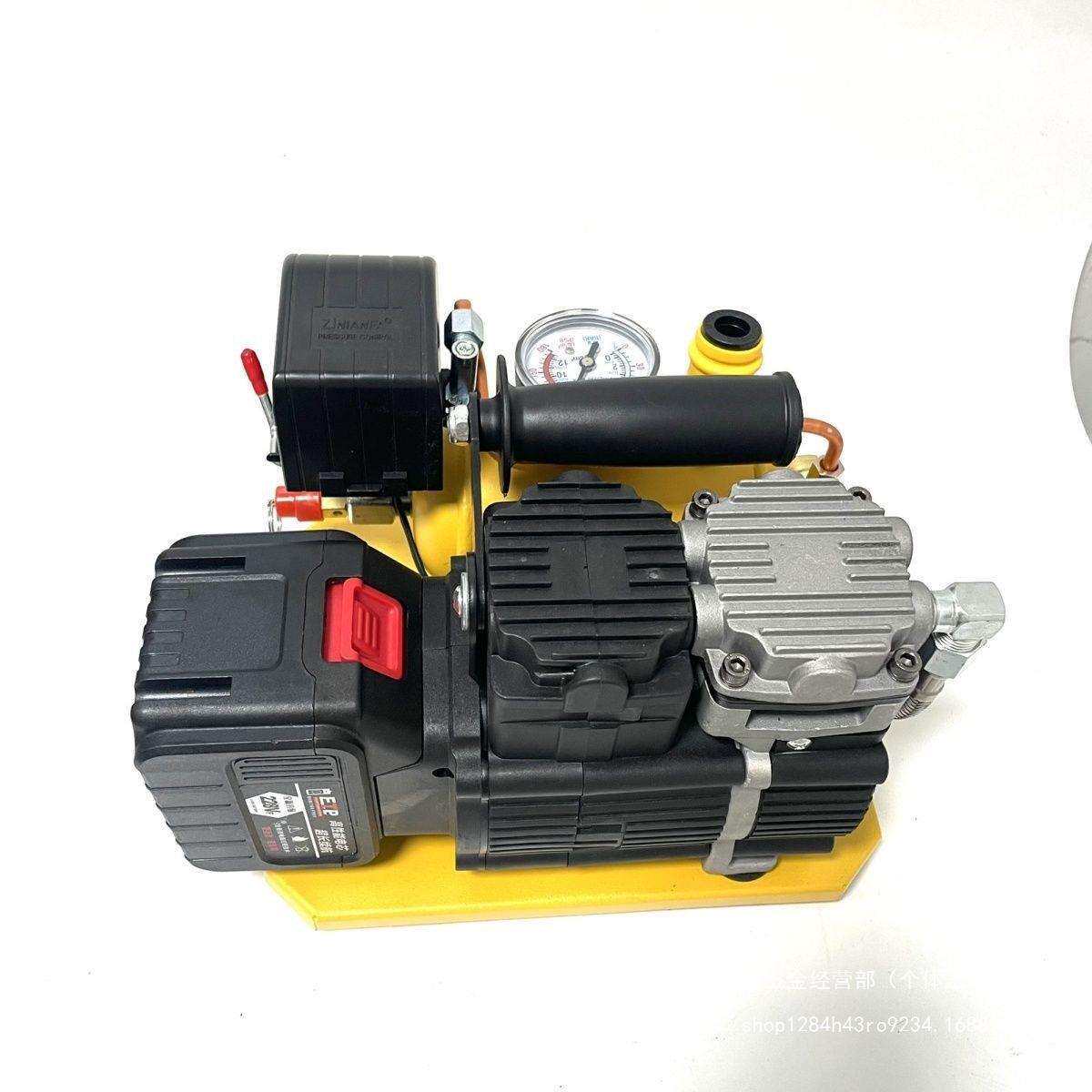 吉达亿迷你型无刷锂电空压机轻型便携式空气压缩机储气式木工气泵