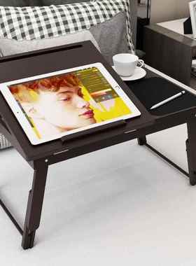 竹易习家本床上桌电脑桌折44198叠笔记实木缩楠竹伸学生儿童学桌