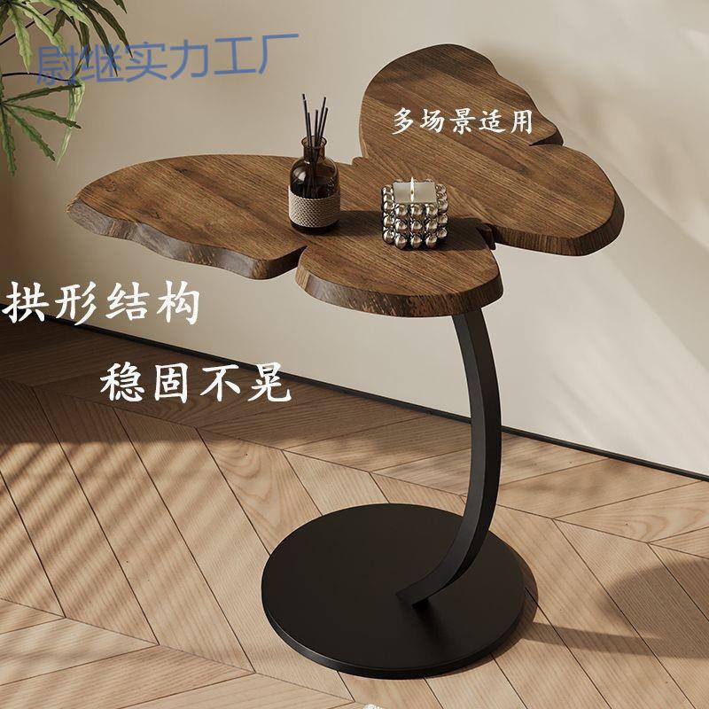 yp移动边柜阳台蝴蝶创意桌子高级卧室落地小茶几感边几床头复古装