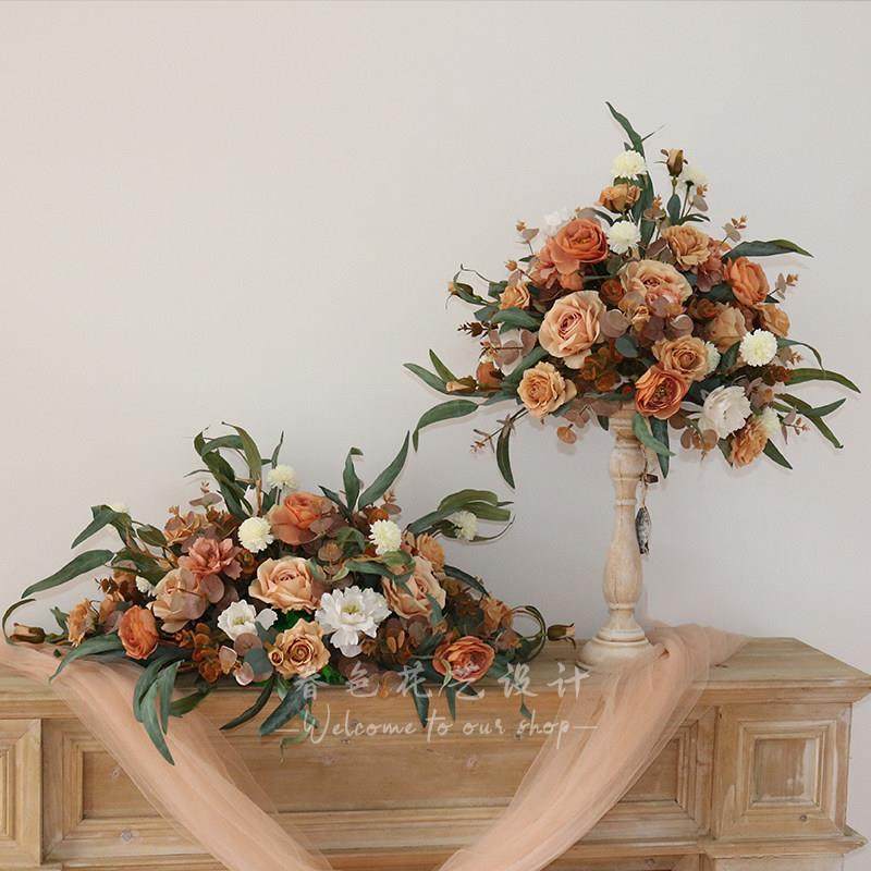 新款欧式覆古桌花烛台套装婚礼布置婚庆布场布景道具用品彷真绢花,节庆用品/礼品,婚庆绢花,淘宝优惠券,粉丝福利购,淘宝优惠卷