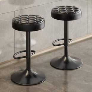 吧台椅升降椅子高脚凳吧台凳现代简约家用吧椅收银前台旋转圆凳子