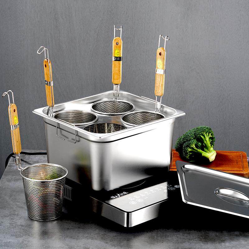 商用摆摊方形盆麻辣烫锅汤粉锅煮面锅虾滑饺子锅油炸锅煤气电磁炉,厨房/烹饪用具,汤锅/汤桶/卤肉桶,淘宝优惠券,粉丝福利购,淘宝优惠卷