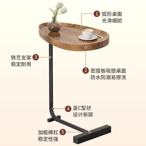 沙发边几客厅可移动小桌子床头床边简约置物架轻奢迷你小茶几桌子