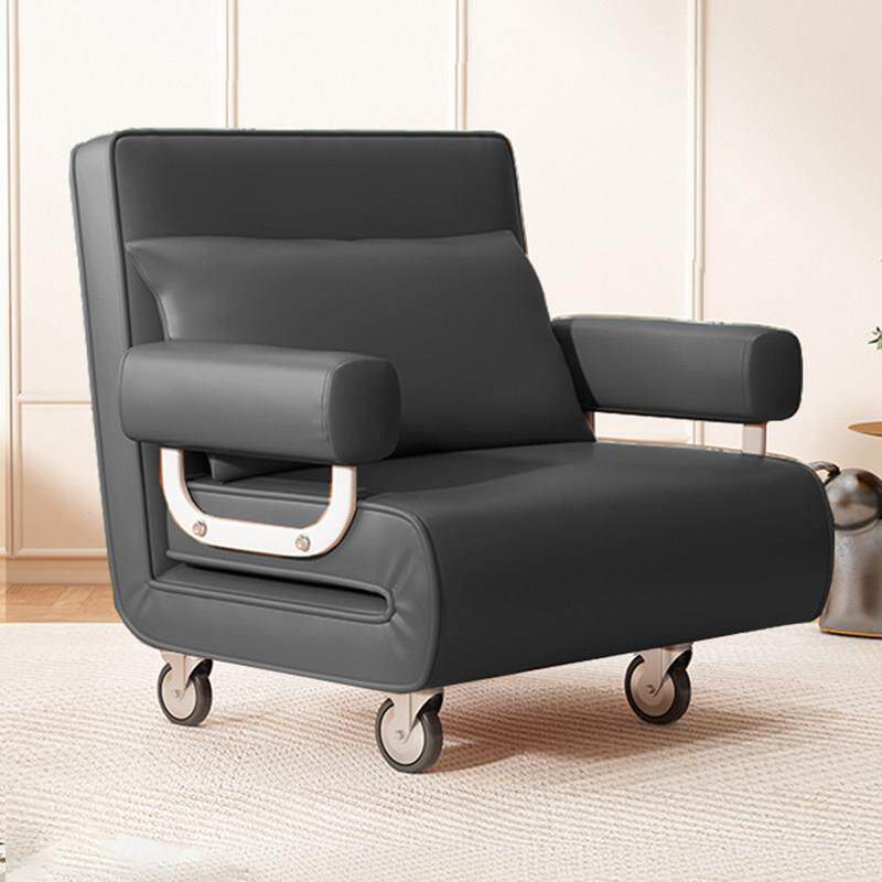 折叠床沙发床带滑轮坐睡两用单人床家用办公室两用午休可陪护床
