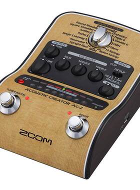 ZOOM AC-2原声民谣弹唱指弹木吉他电箱琴混响延迟效果器