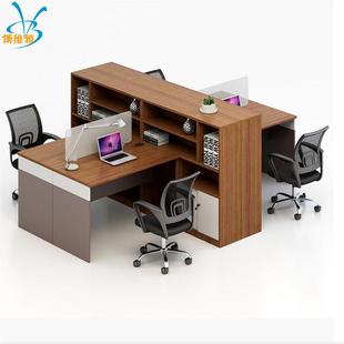 公柜桌组合员4人位带高工位BWY GW3组工合办公办电脑桌