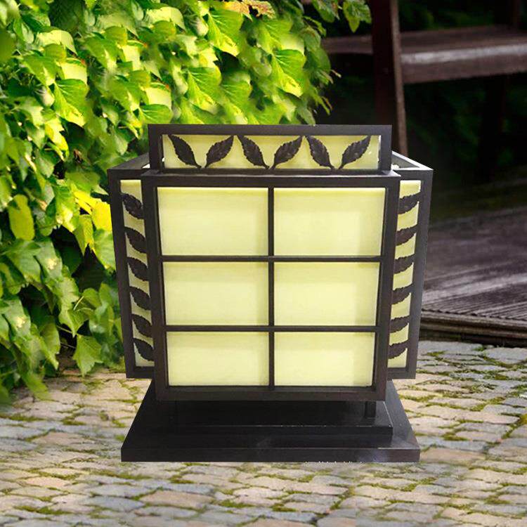 户外柱头灯 仿古欧式庭院灯园林景观灯工程制作别墅庭院灯矮柱灯