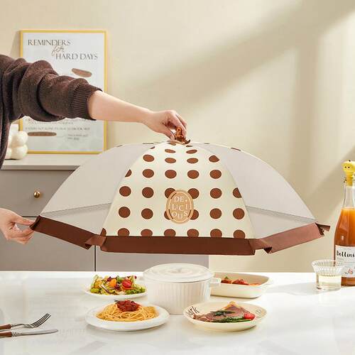 Summer Foldable Home Use Mosquito and Fly Proof Table Cover,