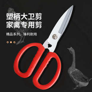 强力大剪子家用大头厨房剪鱼头剪家禽大号 直销锰钢大卫剪刀老式