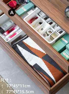 北黑胡桃木全实书书柜玻璃门展示柜架餐边柜71240美客厅樱桃木餐