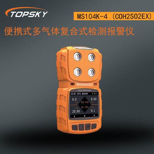 便携式多气体复合式检测报警仪 MS104K-4 (CO/H2S/O2/EX) t5
