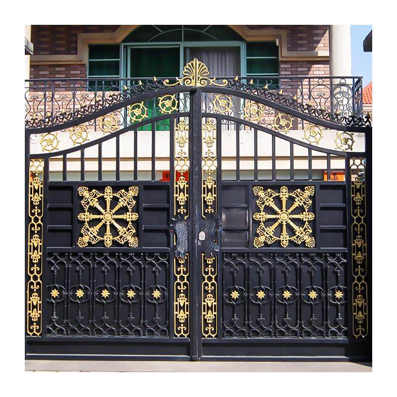 铁艺大门对开门别墅大门双开门欧式农村大铁门庭院门厂房小区大门
