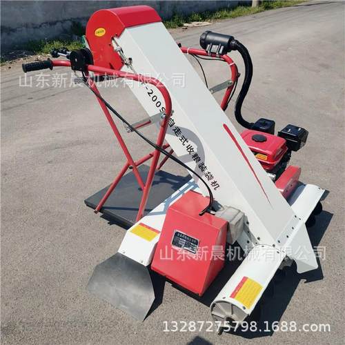 汽油自走式收谷机 玉米小麦自动装袋机100宽黄豆装袋机