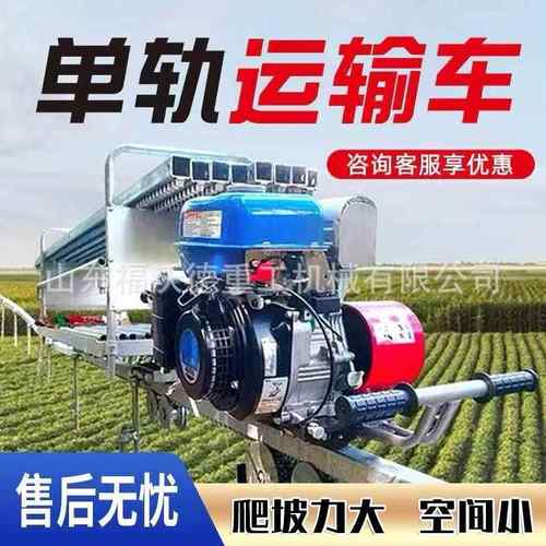 爬坡轨道运货车茶园山地丘陵单轨运输车运送物资高效小火车