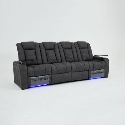 现代多功能电动沙发客厅家庭影音室私人影院直排沙发观影科技布